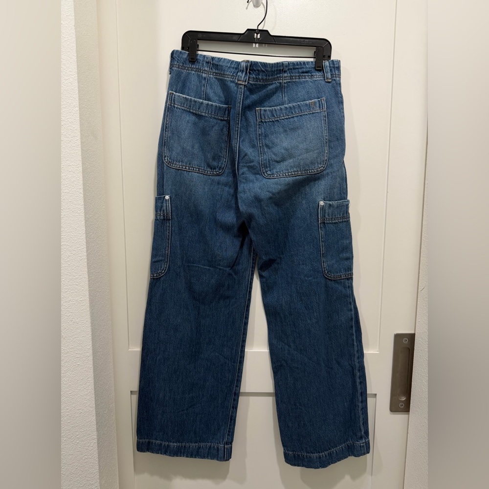 Anthropologie x Pilcro Mid-Rise Relaxed Fit Cargo Jeans Size 29 Pre-Loved - Picture 5 of 7